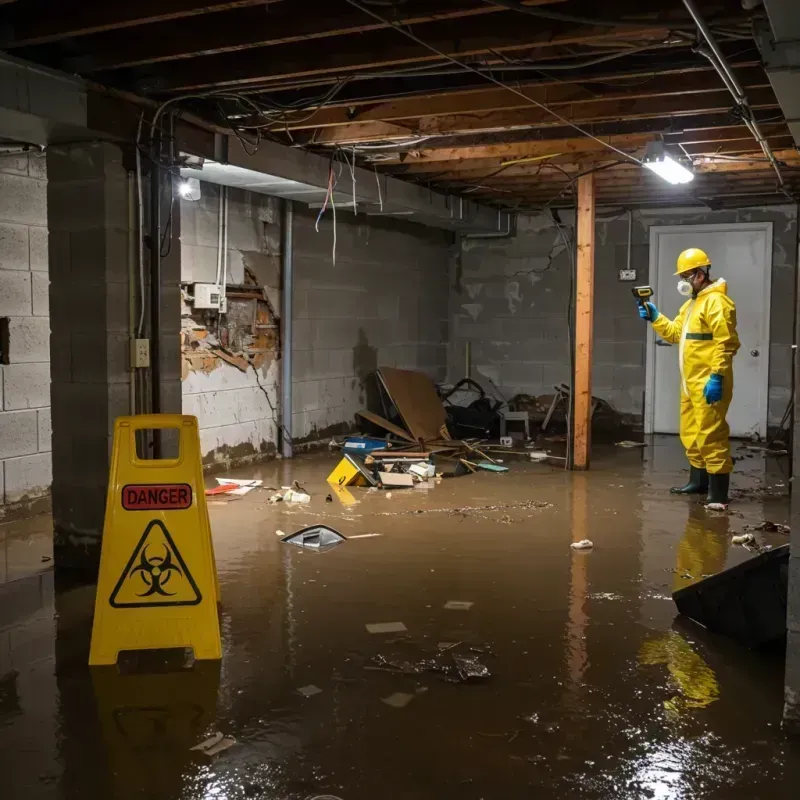 Flooded Basement Electrical Hazard in Las Ollas, PR Property